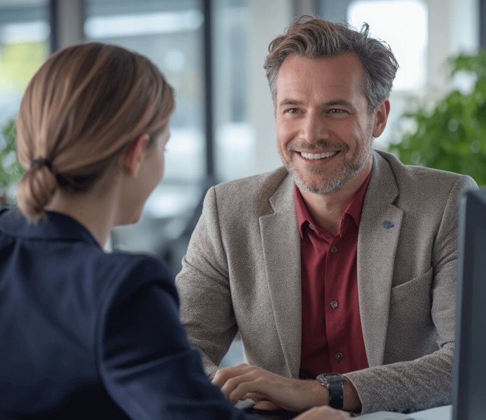 Beratungsgespräch Cyber-Versicherungen