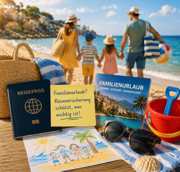 Familienurlaub mit Reiseversicherung und Schutz bei Krankheit und Stornierung